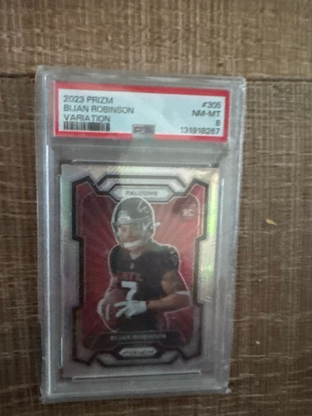 NFL Bilal Robinson Prizm Trading Card - Red and Black